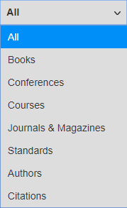 Search Publication Dropdown